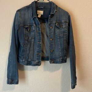 Forever 21 Cropped Denim Jacket women’s size large